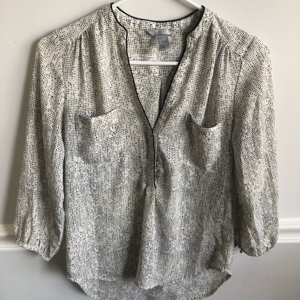 3 for $15 - H&M ¾ sleeve silky shirts